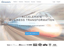 Tablet Screenshot of cumuluspro.com